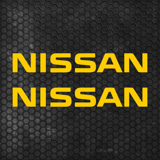 Set 2 Pcs Nissan Logo Decal Sticker Sport Racing Stripes Emblem Graphic