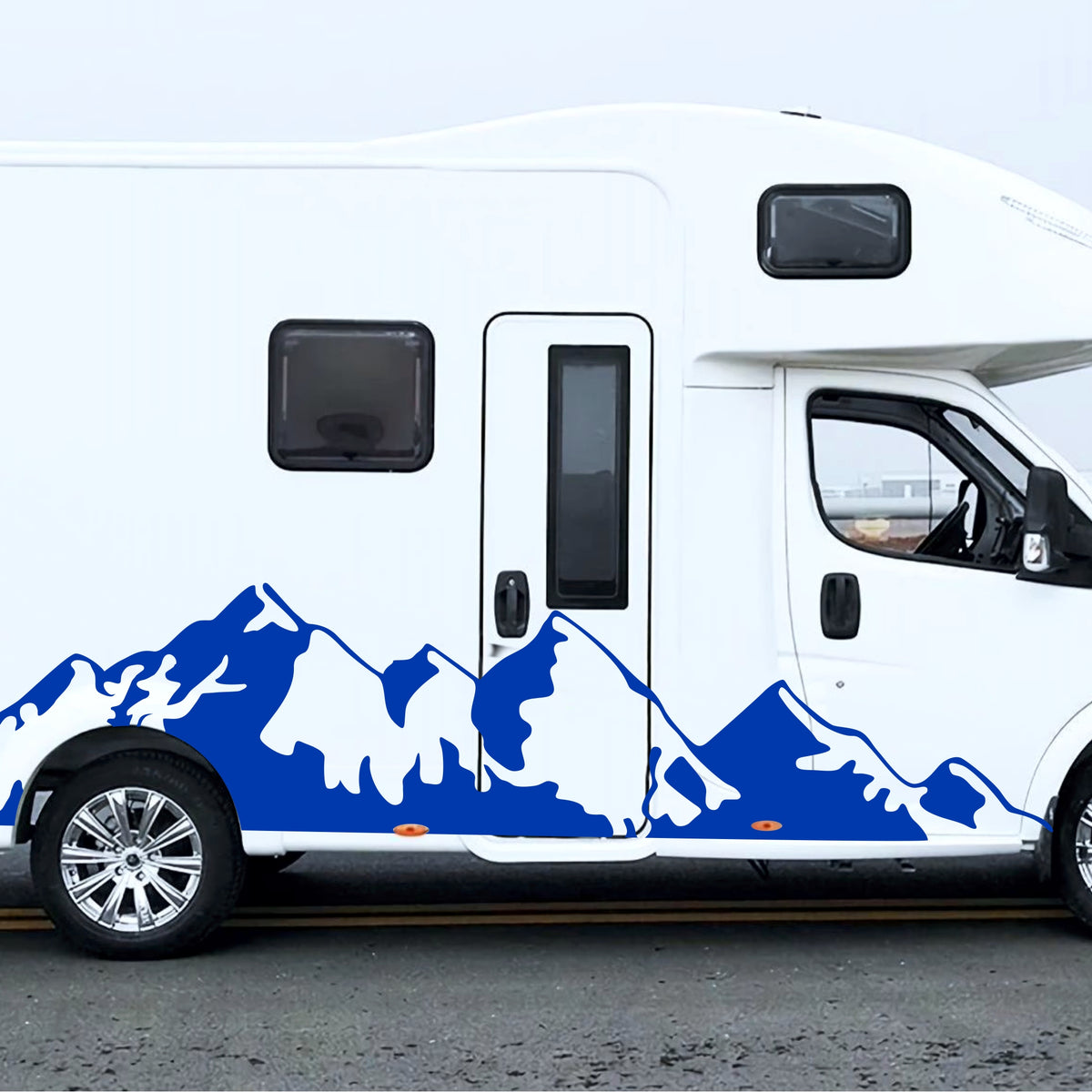 2 Pcs Nature Big Montains Graphics Decal Both Sidesfor any Vehicle Vinyl Stripes RV Car Truck Camper Van Boat Trailer Side Offroad Sticker