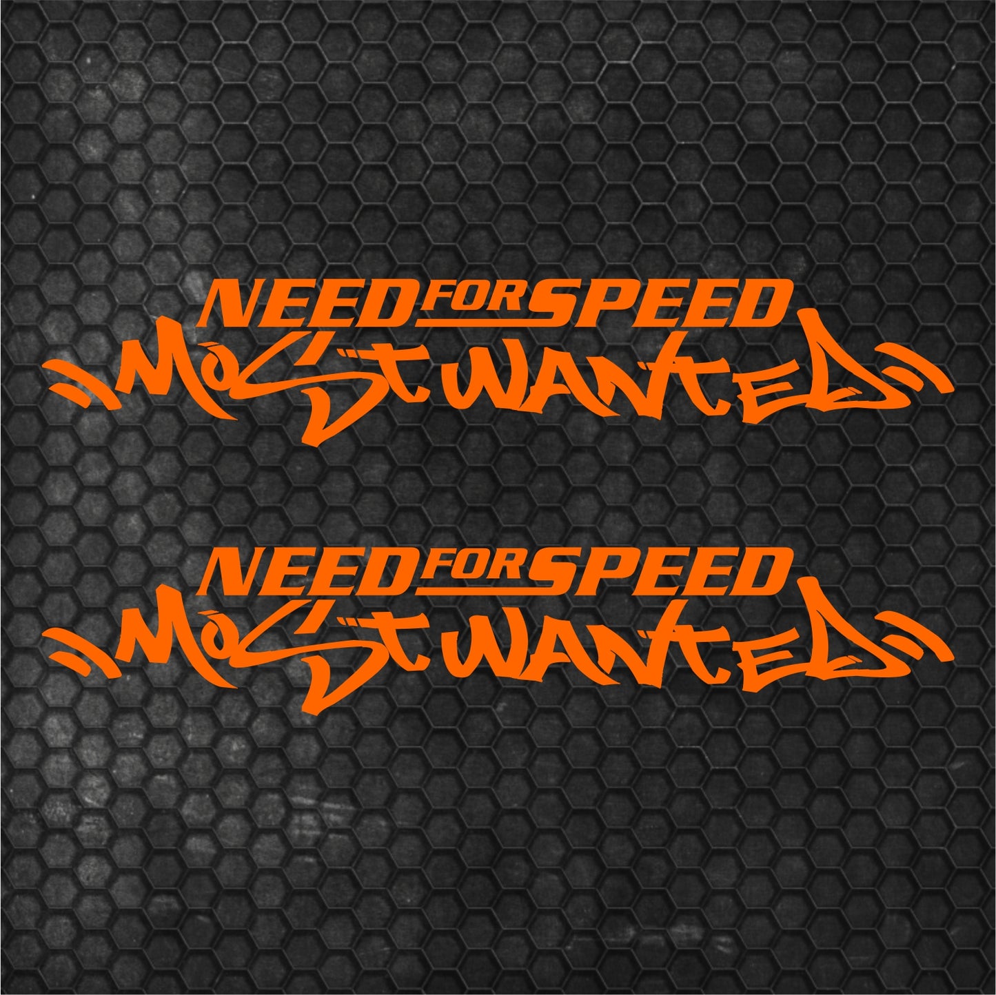 2 Pcs Need For Speed Scratch Graphic Stickers Bumper Window Windshield | Need For Speed Scratch Emblem for Car, Truck SUV Trailer Both Sides