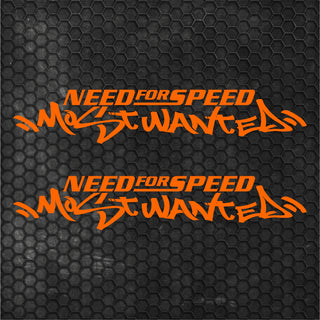 2 Pcs Need For Speed Scratch Graphic Stickers Funny Car Decals