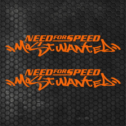 2 Pcs Need For Speed Scratch Graphic Stickers Bumper Window Windshield | Need For Speed Scratch Emblem for Car, Truck SUV Trailer Both Sides