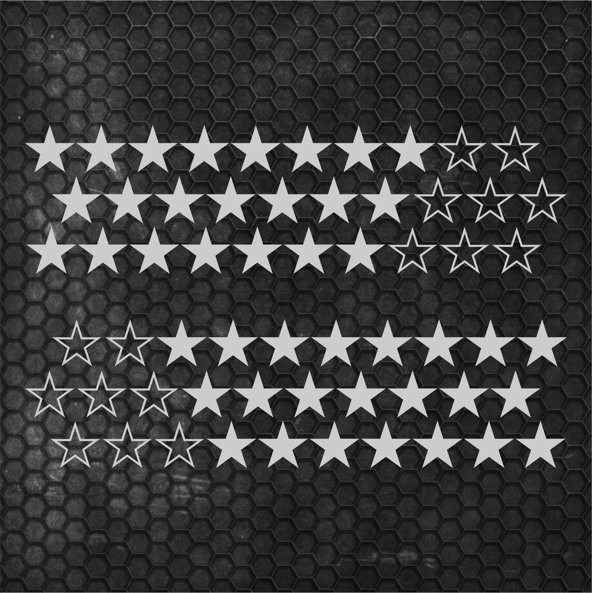 Kit 60 Pcs Sticker Stars on your car or any vehicle