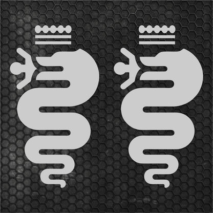 Set 2 Pcs HQ Car Hood and Sides Cover Stickers DIY Auto Vinyl Decals For Alfa Romeo Graphics MiTo Giulia Giulietta Car Tuning Accessories