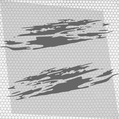 Set 2 Pcs Jerked Grounge Theme Decals Auto Sticker Graphics Both Sides Sports Splash Pattern Accessories Wrap Vinyl Decals | Auto Graphics