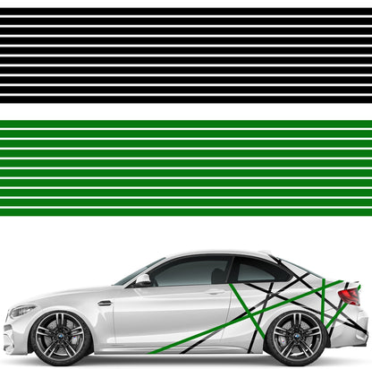 Set 20 Pcs Thin Stripes camouflage Car Decor Graphics. Both Sides Multicolor Stripe Decal Graphics Car, Van Offroad Decor Vehicle Decals