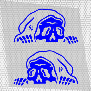 Set 2 Pcs Car Stickers Motive Monsters Blood JDM Decals