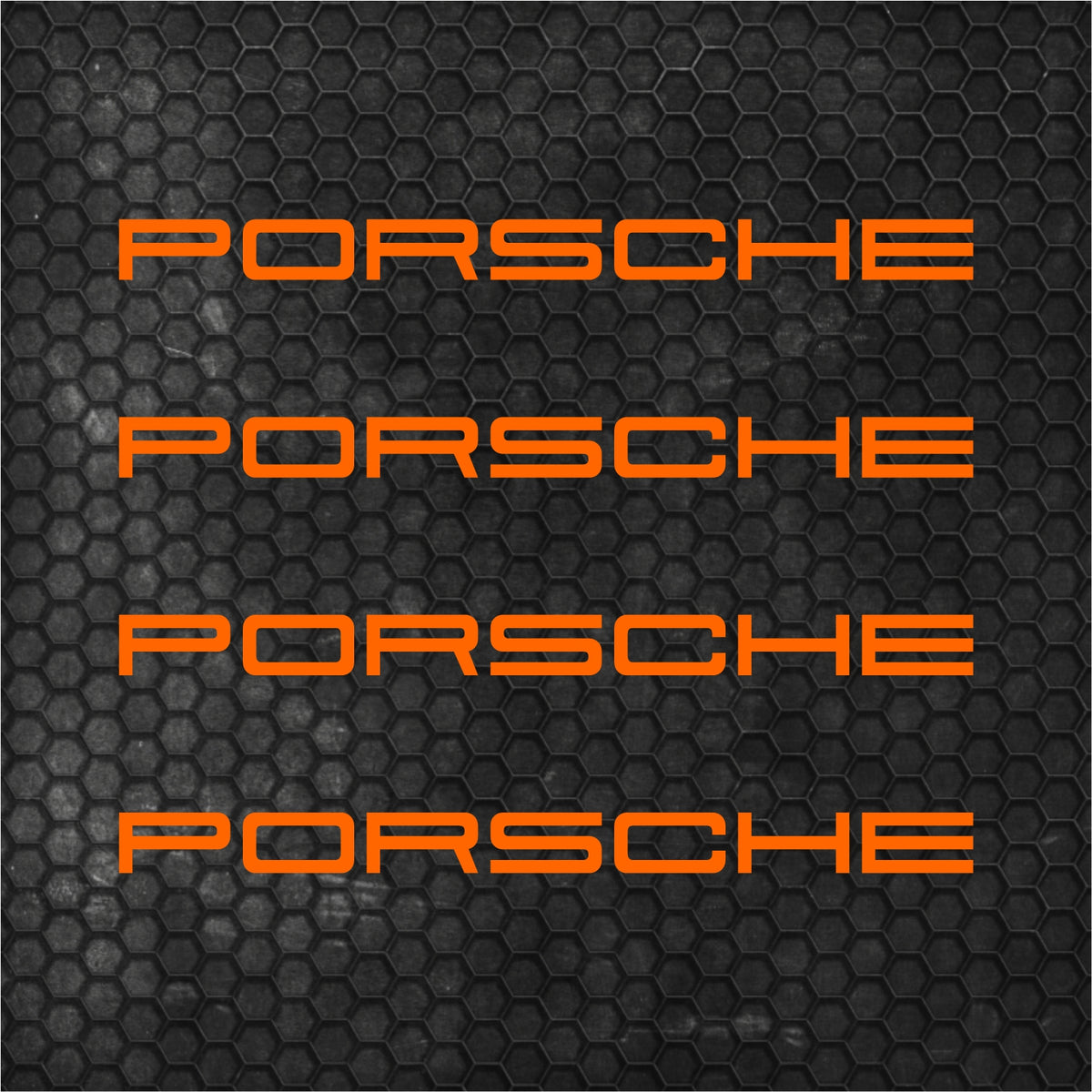 Set 4 Porsche Logo Graphic Vinyl Motorsport Emblem Sticker