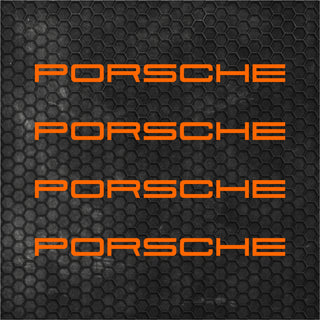 Set 4 Porsche Logo Graphic Vinyl Motorsport Emblem Sticker