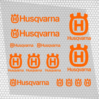 Set 14 Vinyl Racing Motorbike Husqvarna Emblem Sticker Decals