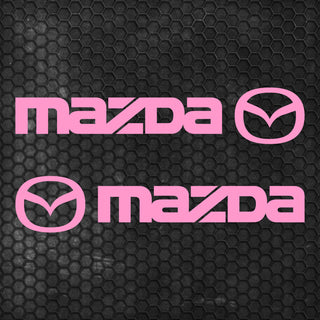 Set Mazda Logo Decal Sticker Sport Racing Stripes Emblem