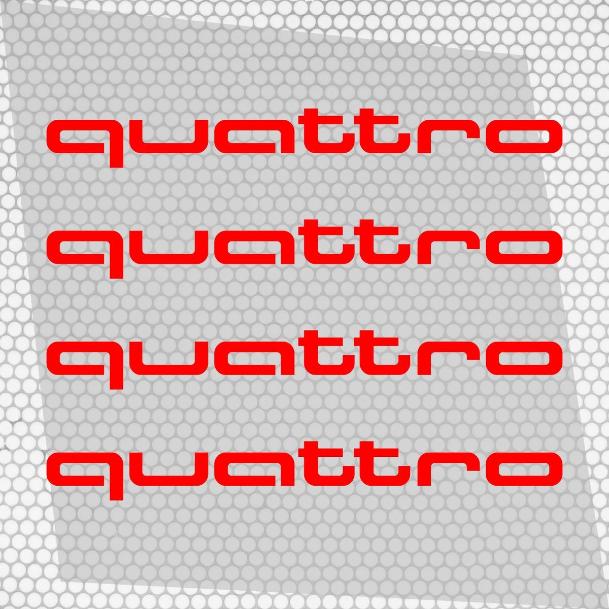 Definir 2 Pcs Audi Emblema Decalque Adesivo | Kit premium 2 decalques de logotipos