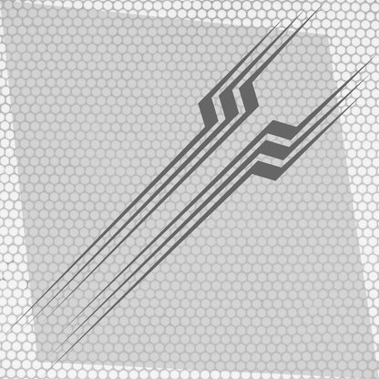 Set 2 Pcs Thin Stripes Graphics Decal Both Sides | Vehicle Vinyl Stripes RV Car Truck Camper Van Boat Trailer Side Accent Sticker Stripes