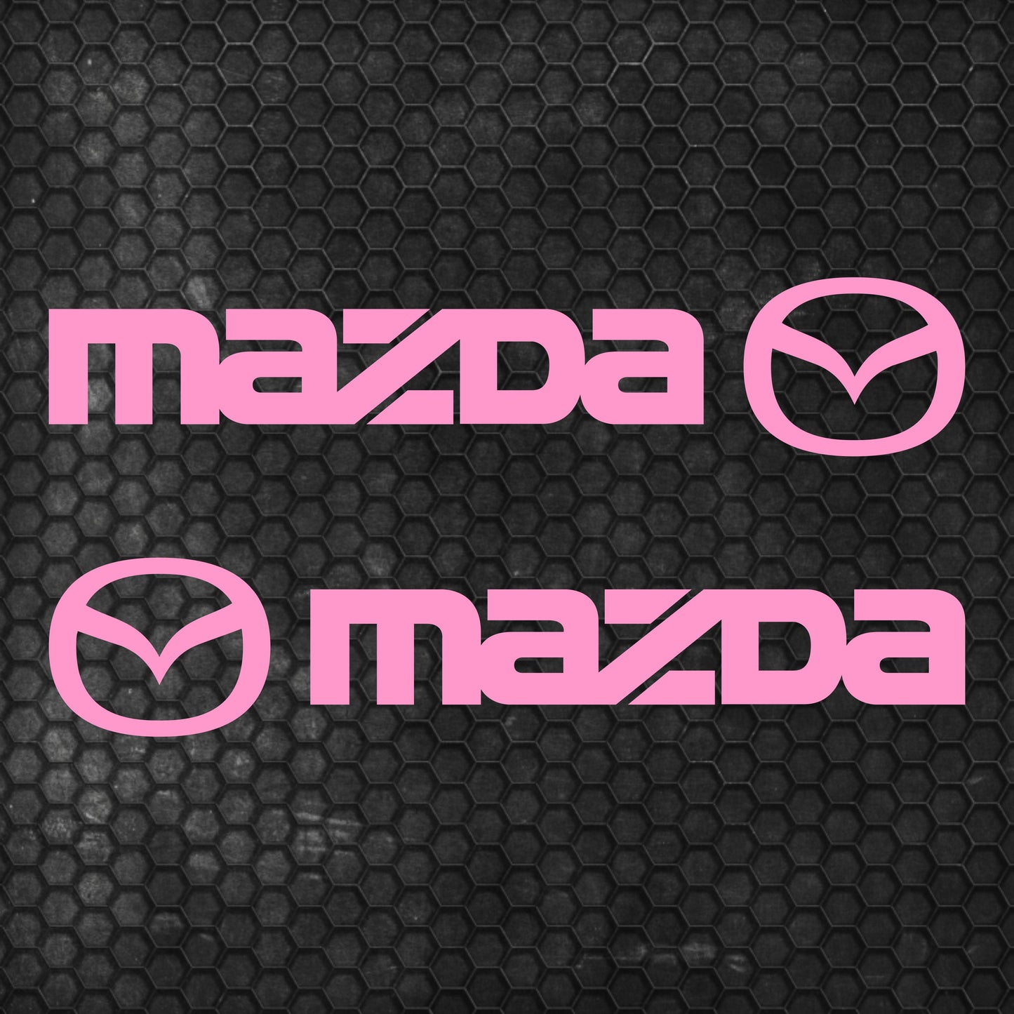 Set Mazda Logo Decal Sticker Sport Racing Stripes Emblem | Mazda Cut Emblem Graphic Vehicle Sticker, Vinyl Car Truck Van Decal Both Sides