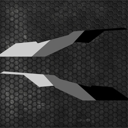 Set 2 Pcs Tricolor Performance Car Sticker Vinyl Decal Both Side Door Racing Stripe Car, SUV, Truck Sport Decor Decals | Motorsport Graphics