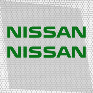 Set 2 Pcs Nissan Logo Decal Sticker Sport Racing Stripes Emblem Graphic