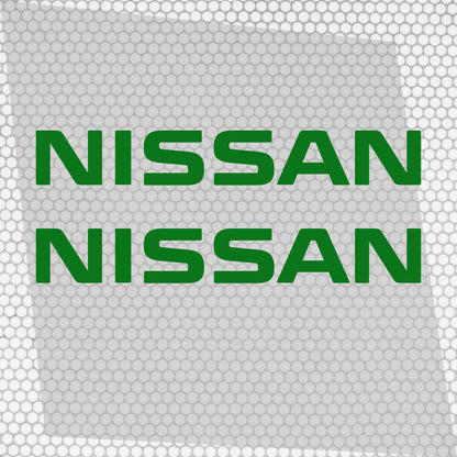 Set 2 Pcs Nissan Logo Decal Sticker Sport Racing Stripes Emblem Graphic | Nissan Cut Emblem logo Vehicle Sticker, Vinyl Car Decal Both Sides