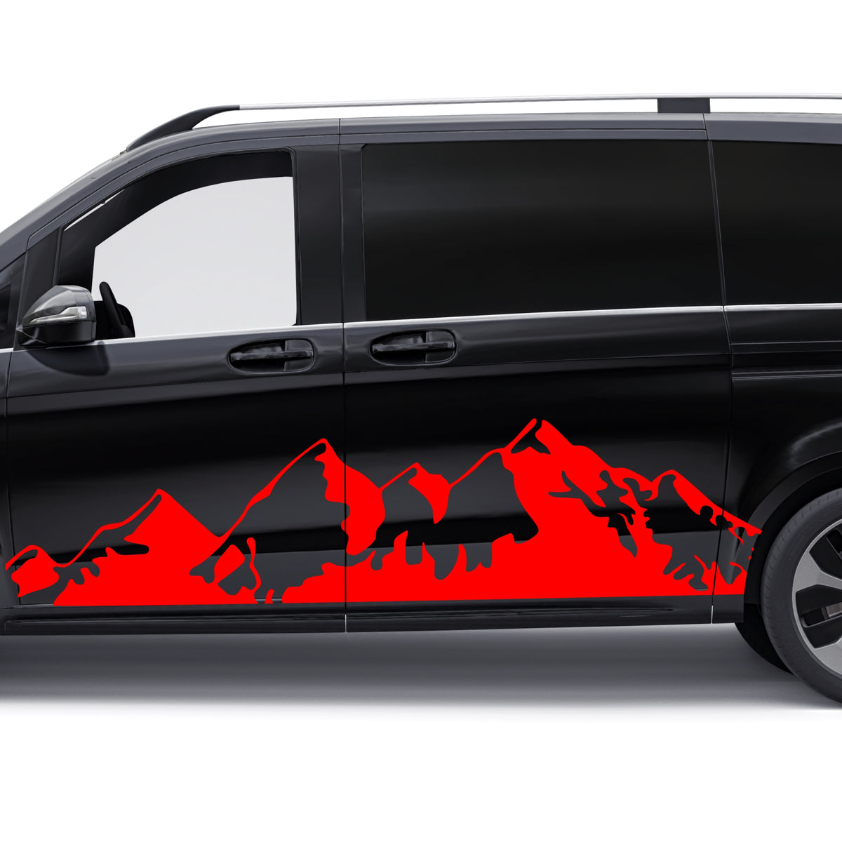 2 Pcs Nature Big Montains Graphics Decal Both Sidesfor any Vehicle Vinyl Stripes RV Car Truck Camper Van Boat Trailer Side Offroad Sticker