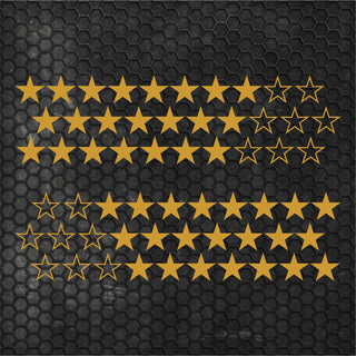 Kit 60 Pcs Sticker Stars on your car or any vehicle
