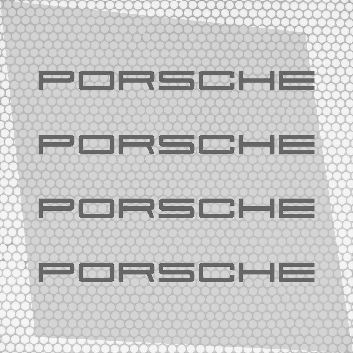 Set 4 Porsche Logo Graphic Vinyl Motorsport Emblem Sticker