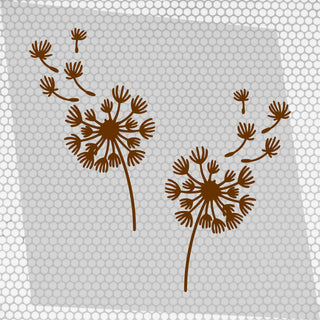 Set 2 Pcs Boho Style Dandelion Flower decal Van Sticker
