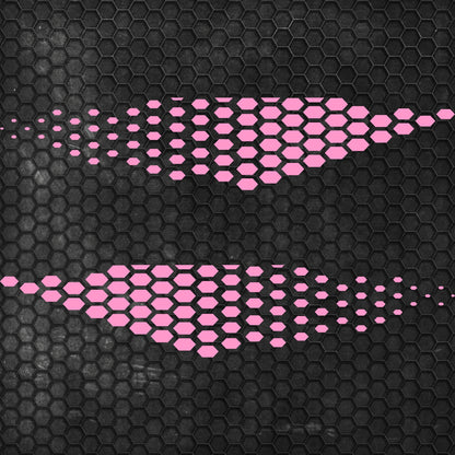 Kit Golf TCR Honeycomb Both Sides Vinyl Decal Sticker Geometric Graphics. Universal compatible model Auto Racing Side Vehicle Stripes