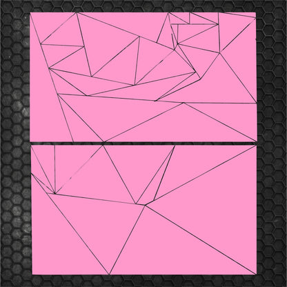 Kit 84 Pcs Triangles Camouflage Sticker Decal Graphics Both Sides | Universal Fit Body Racing Camo Car Van Offroad Vehicle Adhesive vinyl