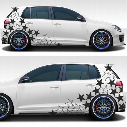 Kit 60 Pcs Sticker Stars on your car or any vehicle | Stickers for Auto Theme Stars 60 pieces Car Van Offroad Vehicle Adhesive graphic decal