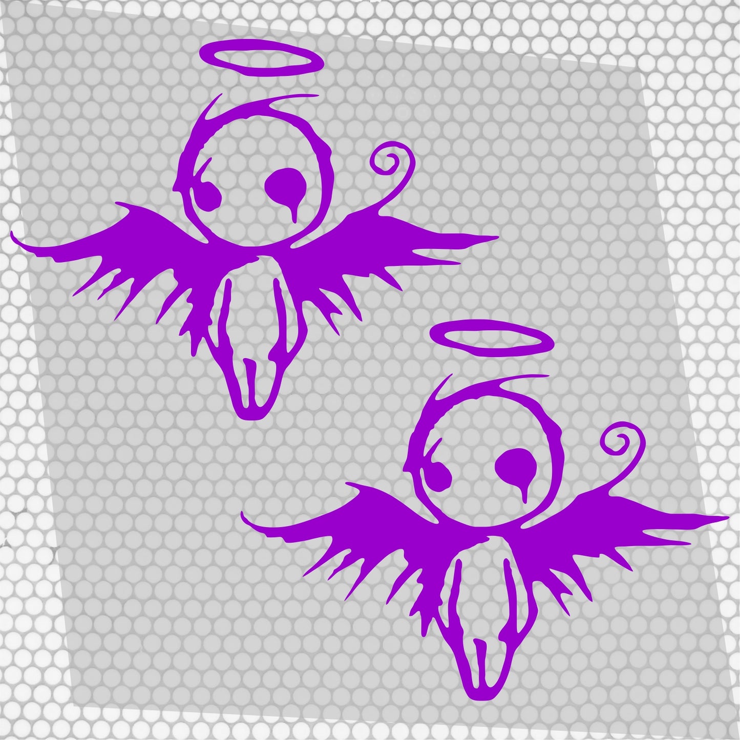 2 Pcs Sad Emo Angel Decal Sticker | Scary Angel Graphic Decal for Window, Vinyl Car Truck Van | Funny Stickers decor Angel Cover Adhesive wrap