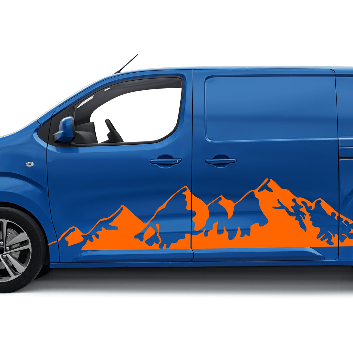 2 Pcs Nature Big Montains Graphics Decal Both Sidesfor any Vehicle Vinyl Stripes RV Car Truck Camper Van Boat Trailer Side Offroad Sticker