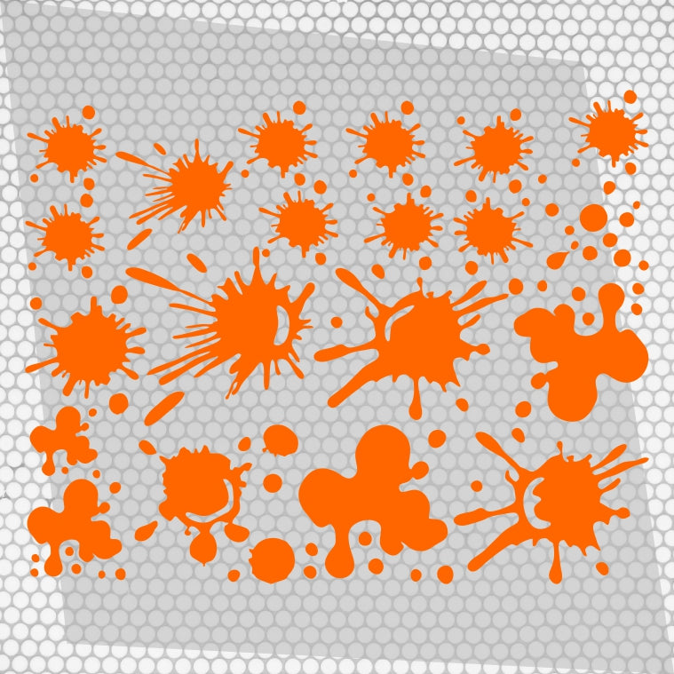 Kit 20 Pcs Sticker Blower on car stain on scratch | Fit Body Racing Camo Blower Car Van Offroad Vehicle Adhesive vinyl Splash graphics decal