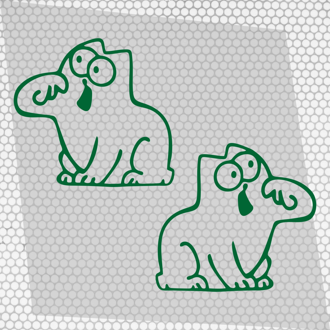 Set 2 Pcs Hungry Cat Simon Sticker car tailgate bowl Vinyl Decals | Funny cat Stickers decor Cover Sticker adhesive Auto | Animal Graphics