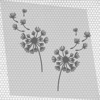 Set 2 Pcs Boho Style Dandelion Flower decal Van Sticker