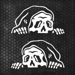 Set 2 Pcs Car Stickers Motive Monsters Blood JDM Decals