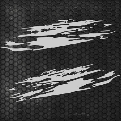 Set 2 Pcs Jerked Grounge Theme Decals Auto Sticker Graphics Both Sides Sports Splash Pattern Accessories Wrap Vinyl Decals | Auto Graphics