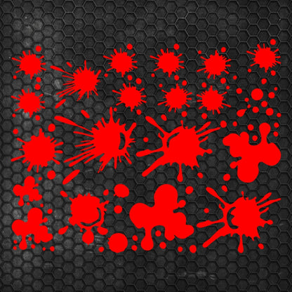 Kit 20 Pcs Sticker Blower on car stain on scratch | Fit Body Racing Camo Blower Car Van Offroad Vehicle Adhesive vinyl Splash graphics decal