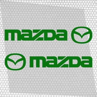 Set Mazda Logo Decal Sticker Sport Racing Stripes Emblem
