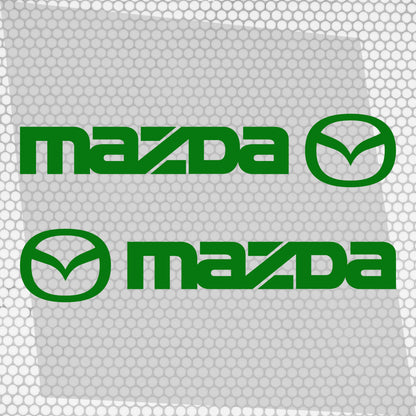 Set Mazda Logo Decal Sticker Sport Racing Stripes Emblem | Mazda Cut Emblem Graphic Vehicle Sticker, Vinyl Car Truck Van Decal Both Sides