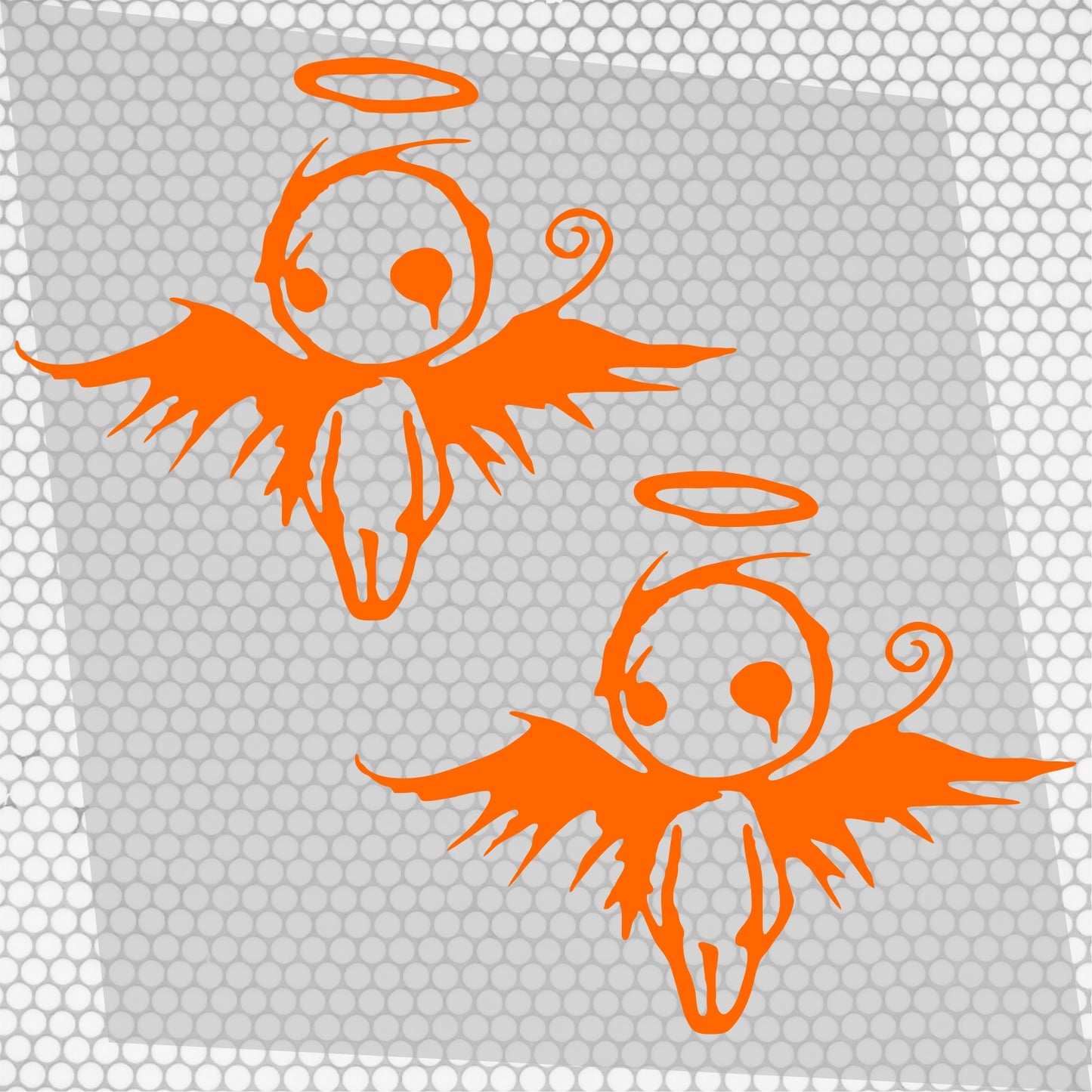 2 Pcs Sad Emo Angel Decal Sticker | Scary Angel Graphic Decal for Window, Vinyl Car Truck Van | Funny Stickers decor Angel Cover Adhesive wrap