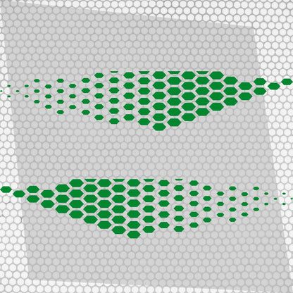 Kit Golf TCR Honeycomb Both Sides Vinyl Decal Sticker Geometric Graphics. Universal compatible model Auto Racing Side Vehicle Stripes