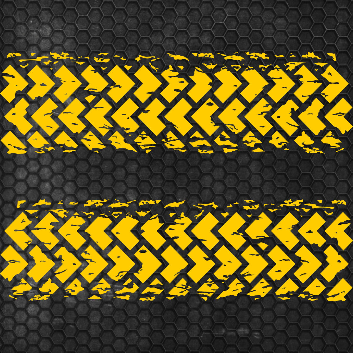 Kit 2 Pcs Factory Crafts Tire Tracks Graphics Both Sides Decal Wrap | For All Offroad 4x4, Car, Van Motorsport Decals | Crafts Tire Stickers