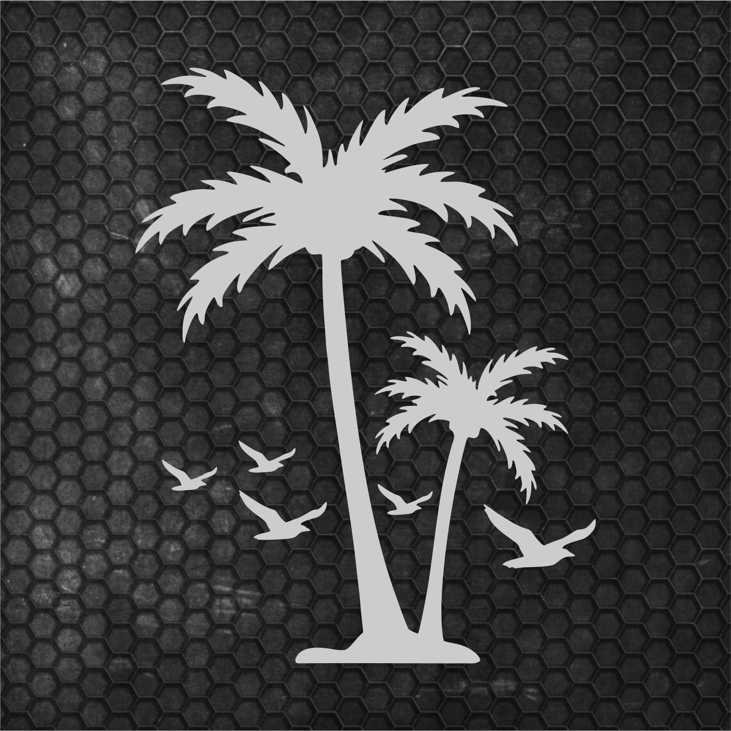 Set Caravan Palm Trees and Seagulls Birds Graphics Decals | Summer theme Camper Van Caravan Car Vehicle Decor Kit | Motorhome Adhesive Vinyl