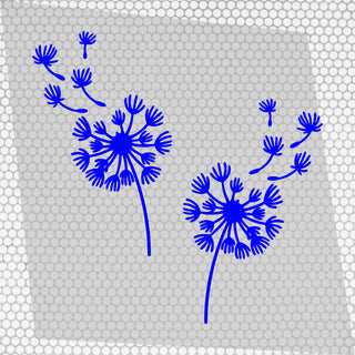 Set 2 Pcs Boho Style Dandelion Flower decal Van Sticker