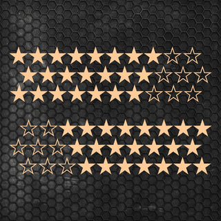 Kit 60 Pcs Sticker Stars on your car or any vehicle