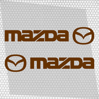 Set Mazda Logo Decal Sticker Sport Racing Stripes Emblem