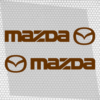Set Mazda Logo Decal Sticker Sport Racing Stripes Emblem | Mazda Cut Emblem Graphic Vehicle Sticker, Vinyl Car Truck Van Decal Both Sides