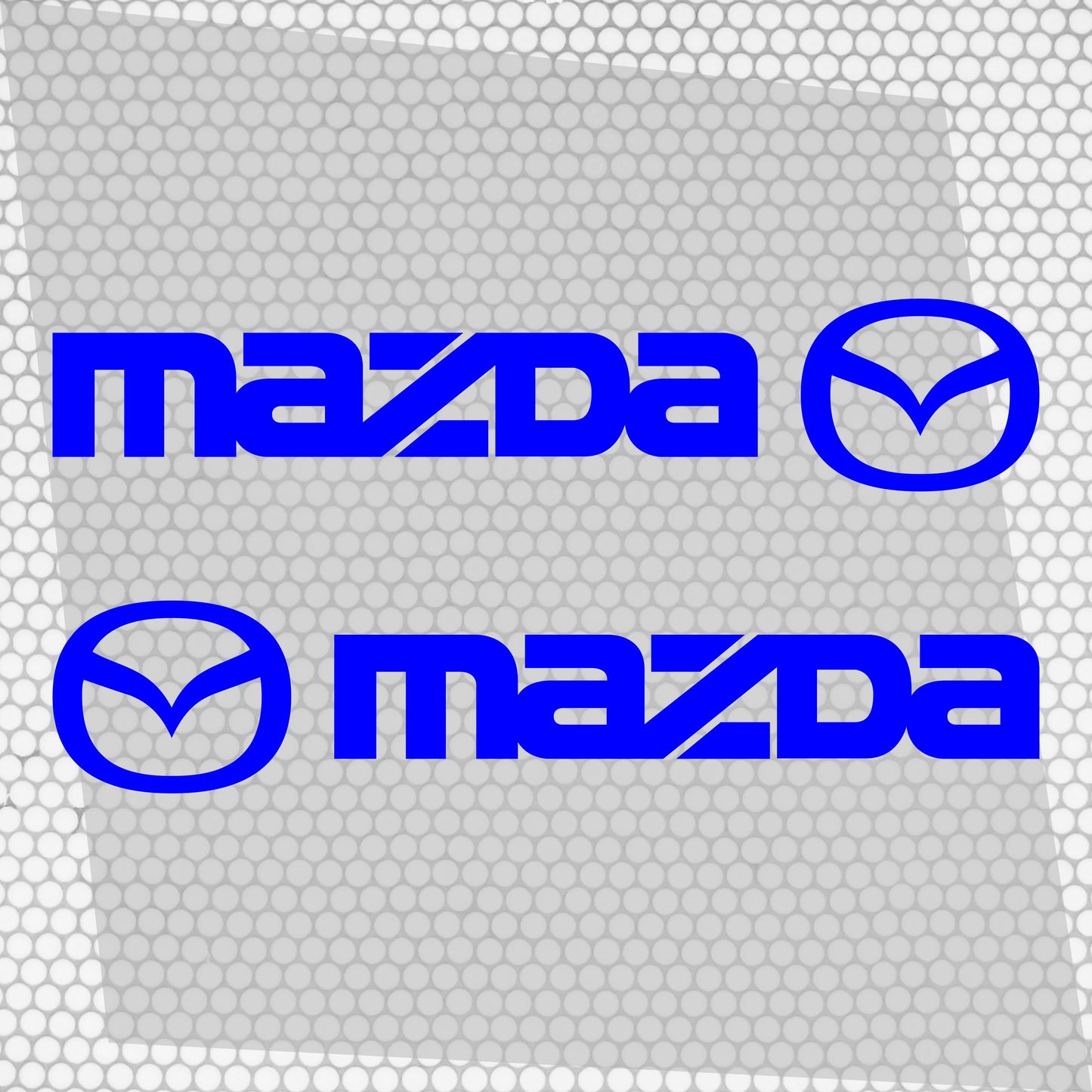 Set Mazda Logo Decal Sticker Sport Racing Stripes Emblem | Mazda Cut Emblem Graphic Vehicle Sticker, Vinyl Car Truck Van Decal Both Sides