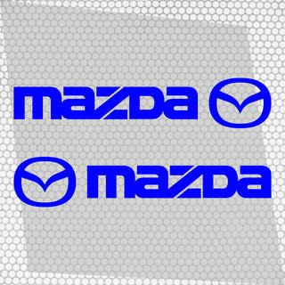 Set Mazda Logo Decal Sticker Sport Racing Stripes Emblem