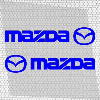 Set Mazda Logo Decal Sticker Sport Racing Stripes Emblem | Mazda Cut Emblem Graphic Vehicle Sticker, Vinyl Car Truck Van Decal Both Sides