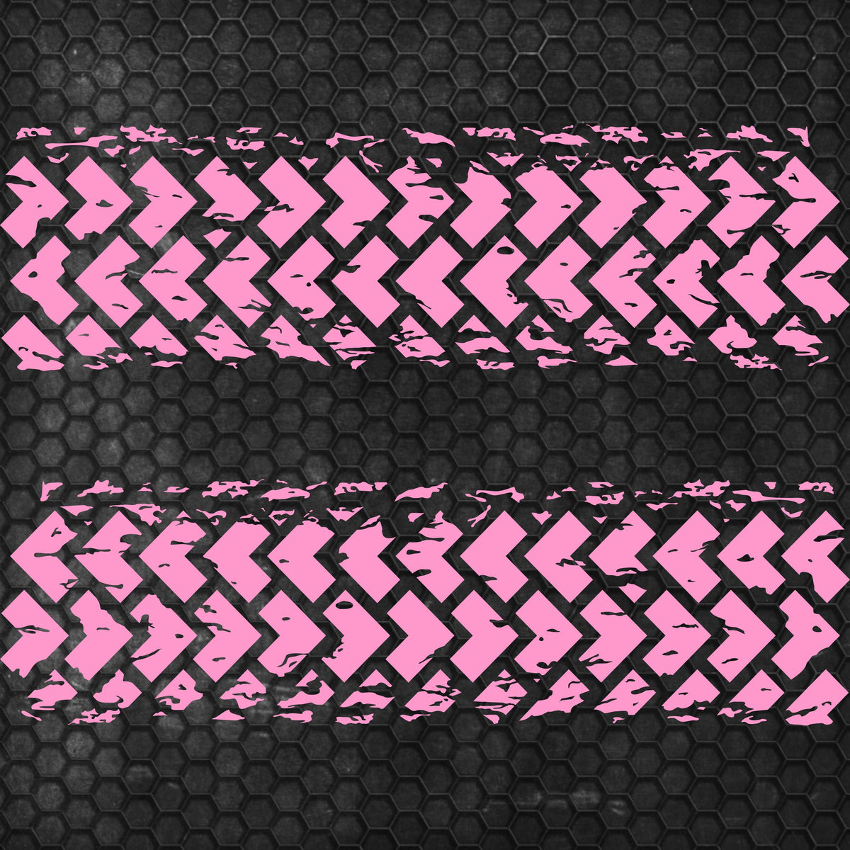 Kit 2 Pcs Factory Crafts Tire Tracks Graphics Both Sides Decal Wrap | For All Offroad 4x4, Car, Van Motorsport Decals | Crafts Tire Stickers