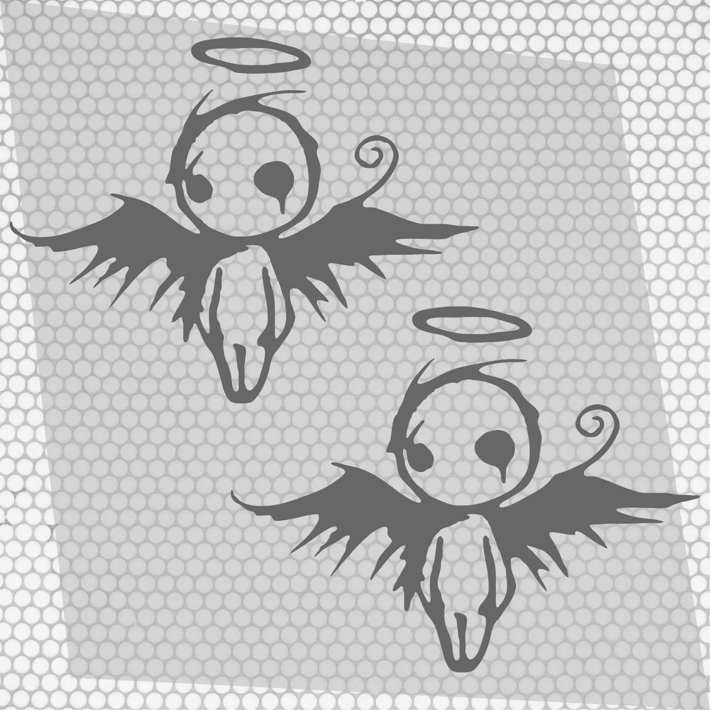 2 Pcs Sad Emo Angel Decal Sticker | Scary Angel Graphic Decal for Window, Vinyl Car Truck Van | Funny Stickers decor Angel Cover Adhesive wrap